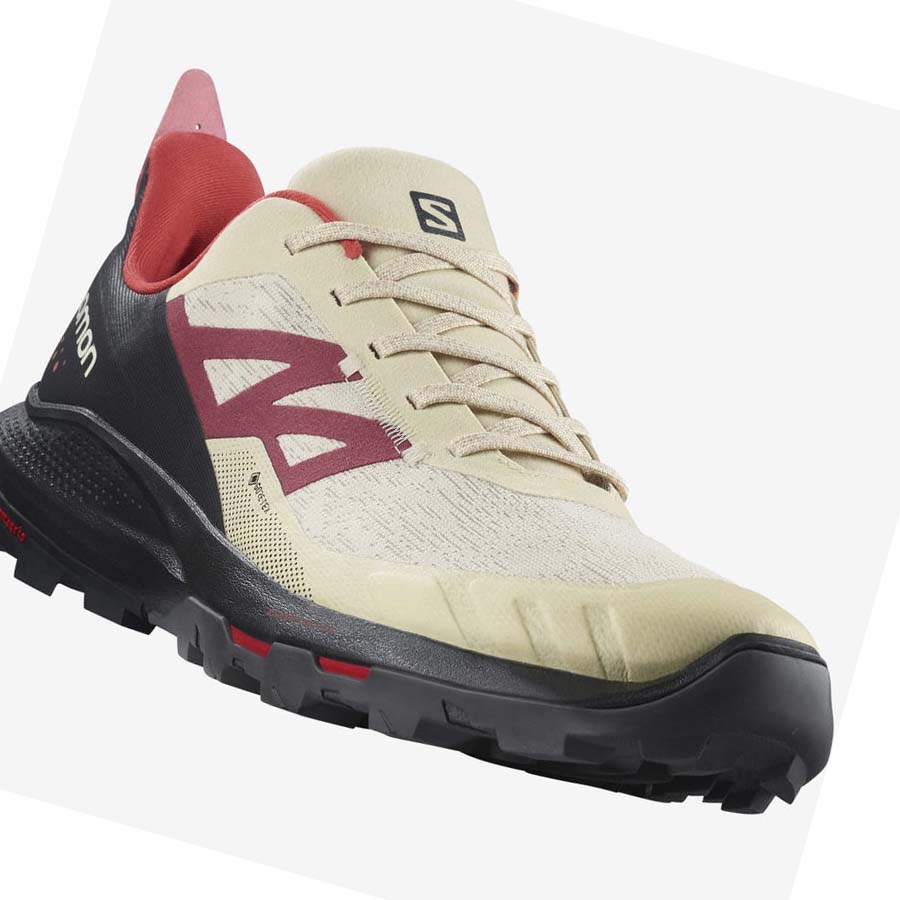 Salomon OUTPULSE GORE-TEX Erkek Yürüyüş Ayakkabısı Bej Rengi | TR 3582LIS